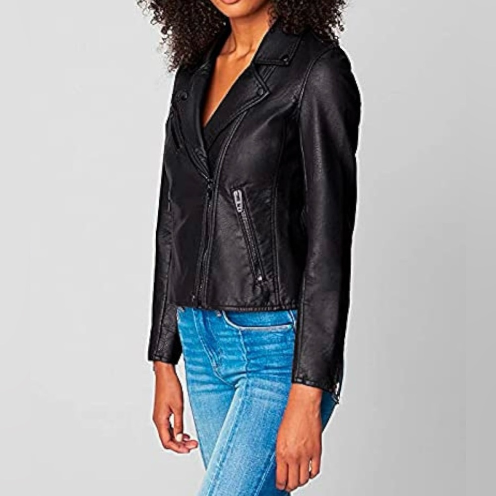 Blank NYC Vegan Leather Moto Jacket - Picture 10 of 13